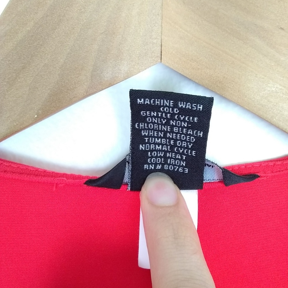 MODA | Mini Flutter Sleeve Dress in Rally Red | XS - Picture 8 of 8